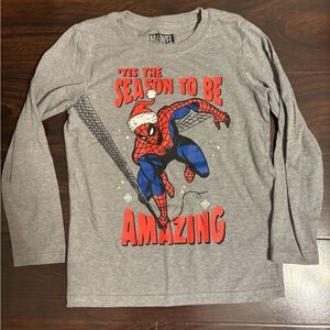 Spiderman Christmas Shirt Size 7